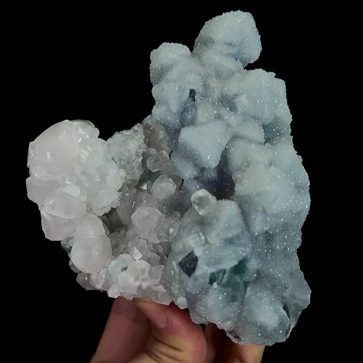 Natural Sugar Fluorite and Calcite, Mineral Specimen:Fujian,China (110*105*65MM) - image 4