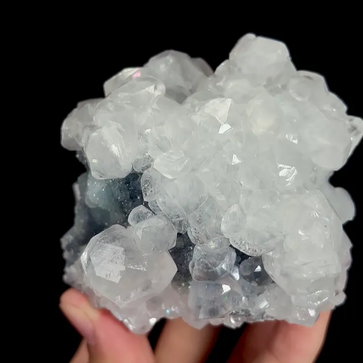 Natural Sugar Fluorite and Calcite, Mineral Specimen:Fujian,China (75*60*85MM) - image 4