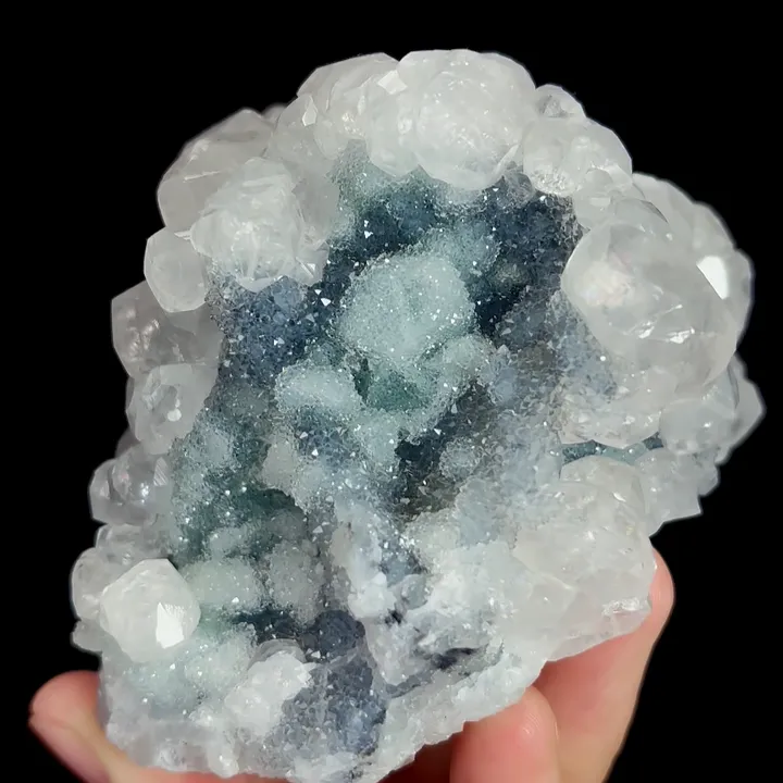 Natural Sugar Fluorite and Calcite, Mineral Specimen:Fujian,China (75*60*85MM) image