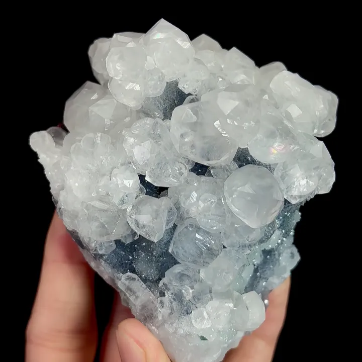 Natural Sugar Fluorite and Calcite, Mineral Specimen:Fujian,China (75*60*85MM) - image 3