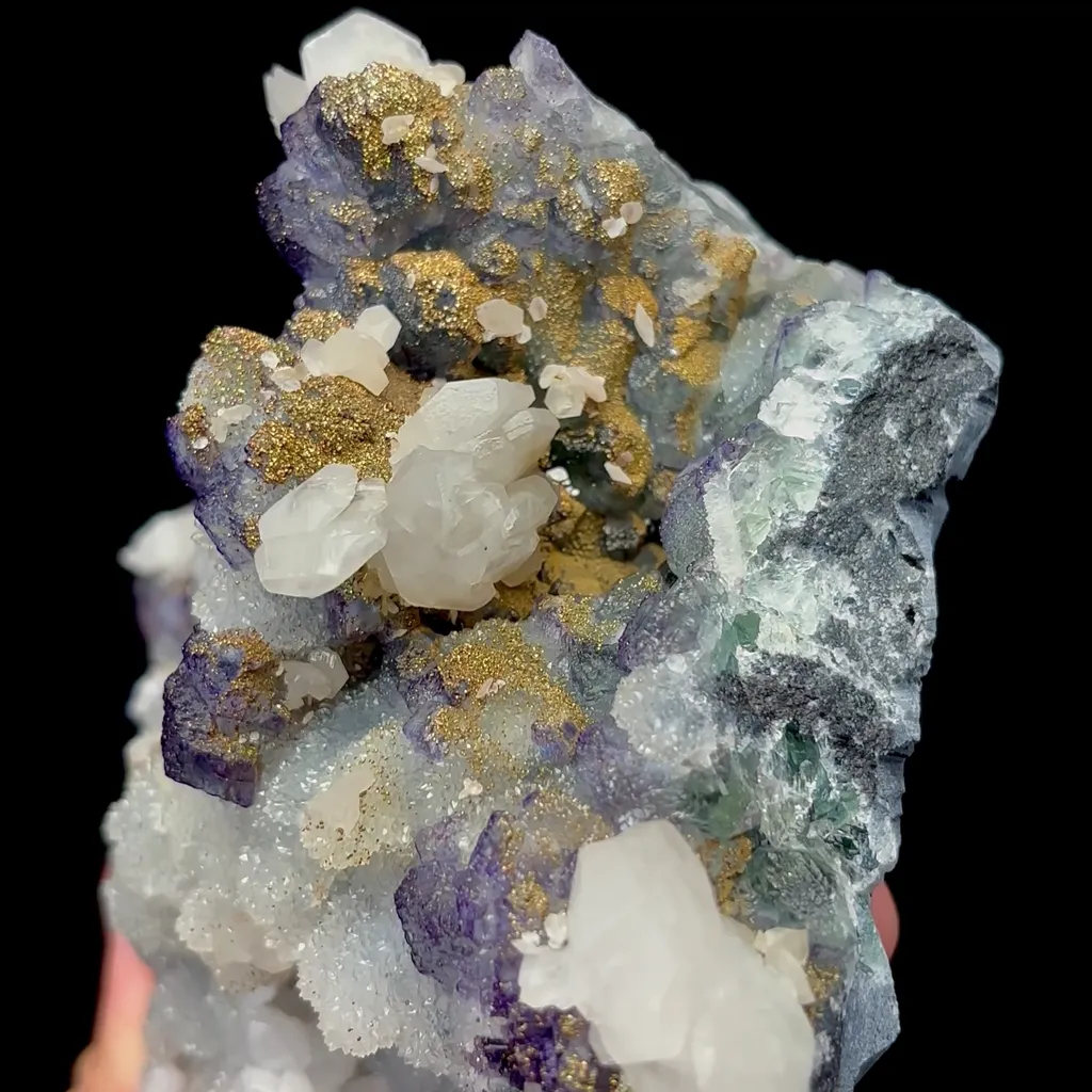 Natural Sugar Fluorite and Calcite Mineral Specimen,High Quality Specimen,FUJIAN,CHINA(136*110*66mm) - image 4