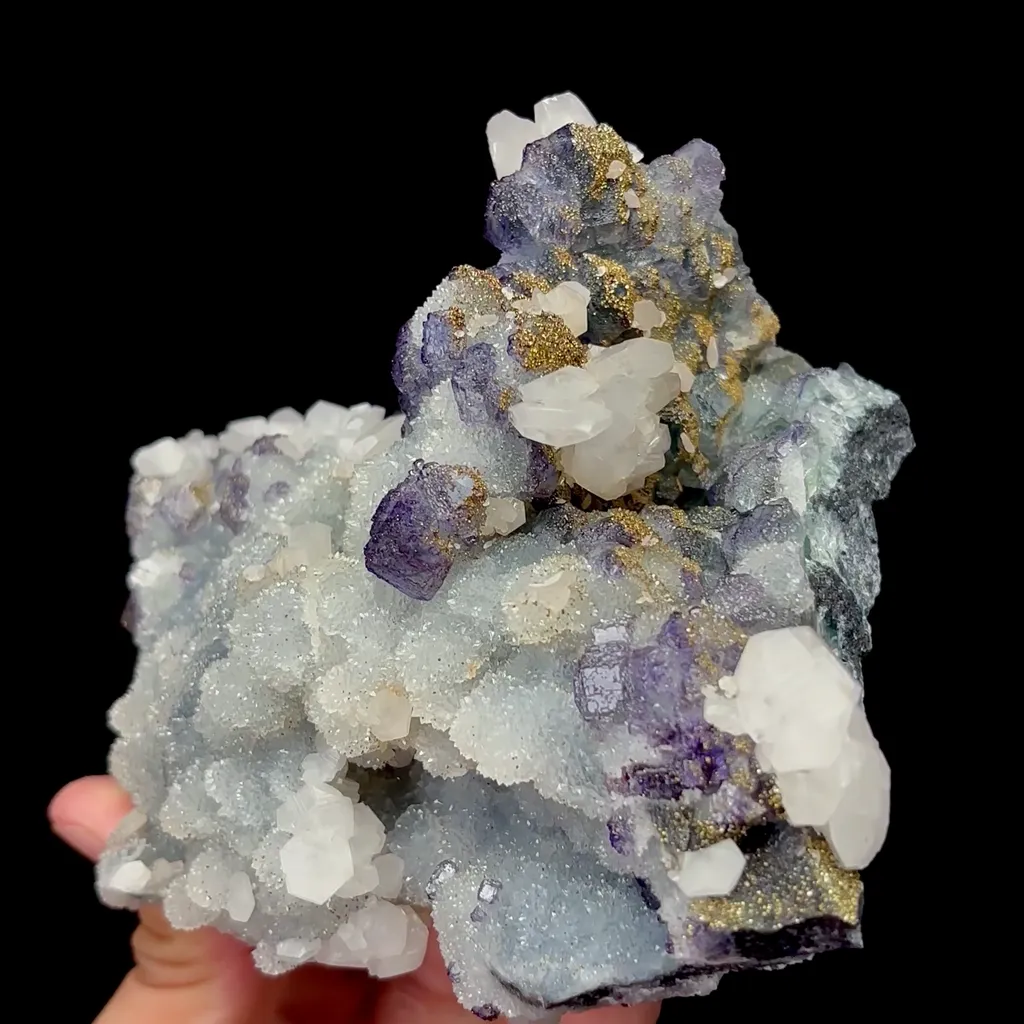 Natural Sugar Fluorite and Calcite Mineral Specimen,High Quality Specimen,FUJIAN,CHINA(136*110*66mm) - image 6
