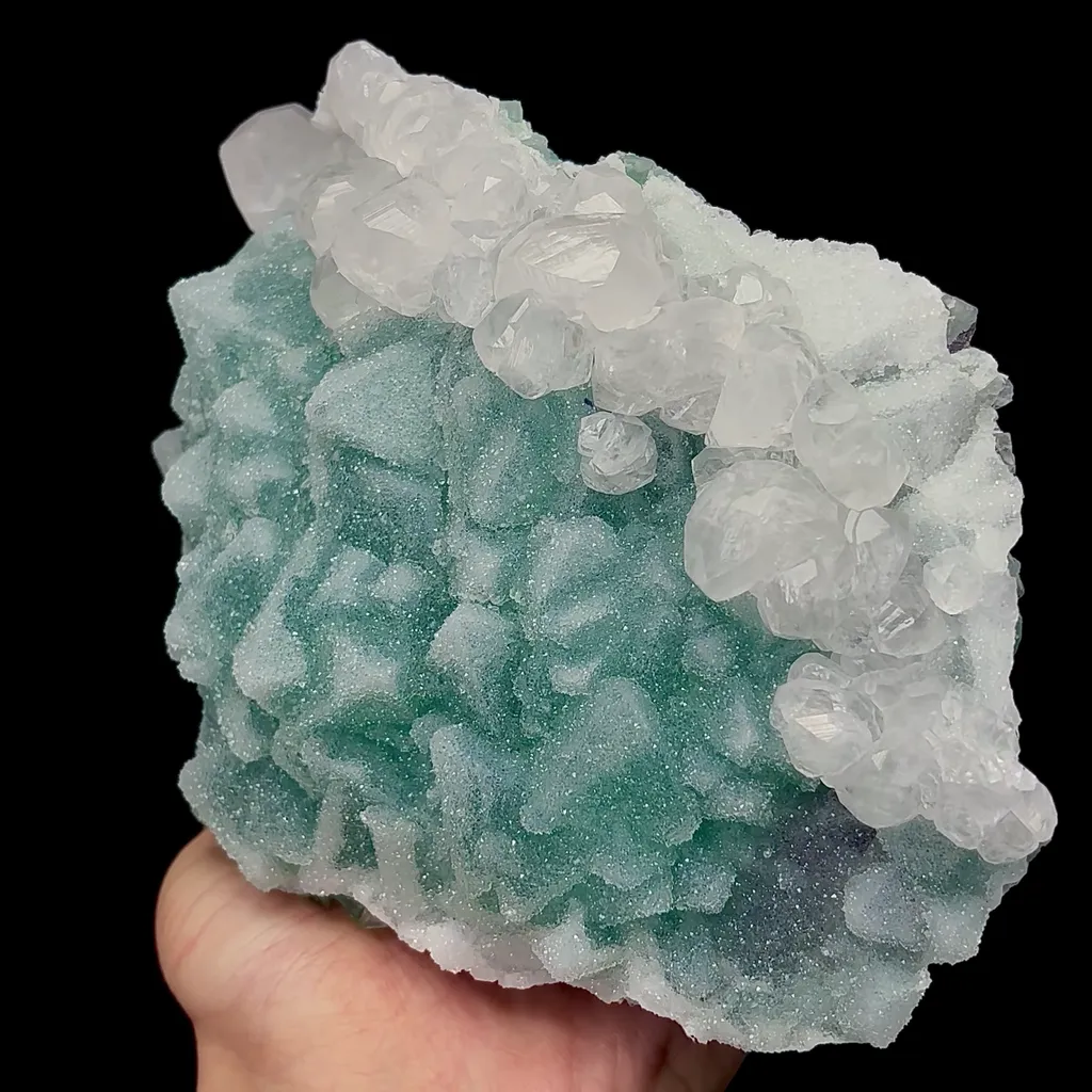 Natural Sugar Fluorite and Calcite Mineral Specimen,High Quality Specimen,FUJIAN,CHINA(170*130*60mm) image