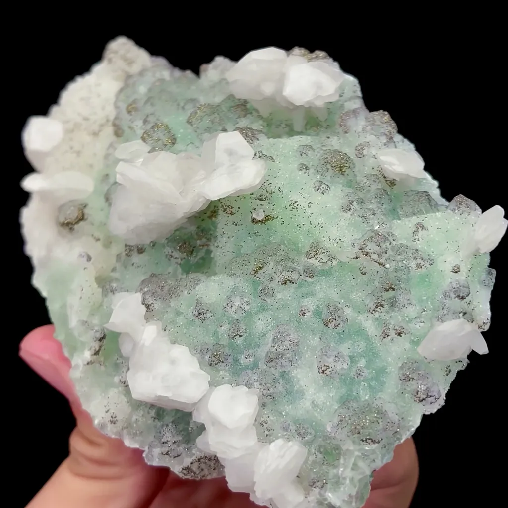 Natural Sugar Fluorite and Calcite Mineral Specimen,High Quality Specimen,ZHEJIANG,CHINA(113*83*43mm) - image 3