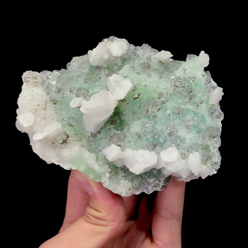 Natural Sugar Fluorite and Calcite Mineral Specimen,High Quality Specimen,ZHEJIANG,CHINA(113*83*43mm) - image 4