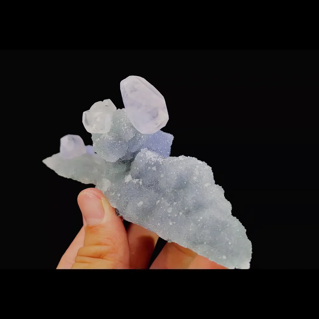 Natural Sugar Fluorite and Calcite Symbiosis comes from Fujian,China 120*40*60MM - image 2