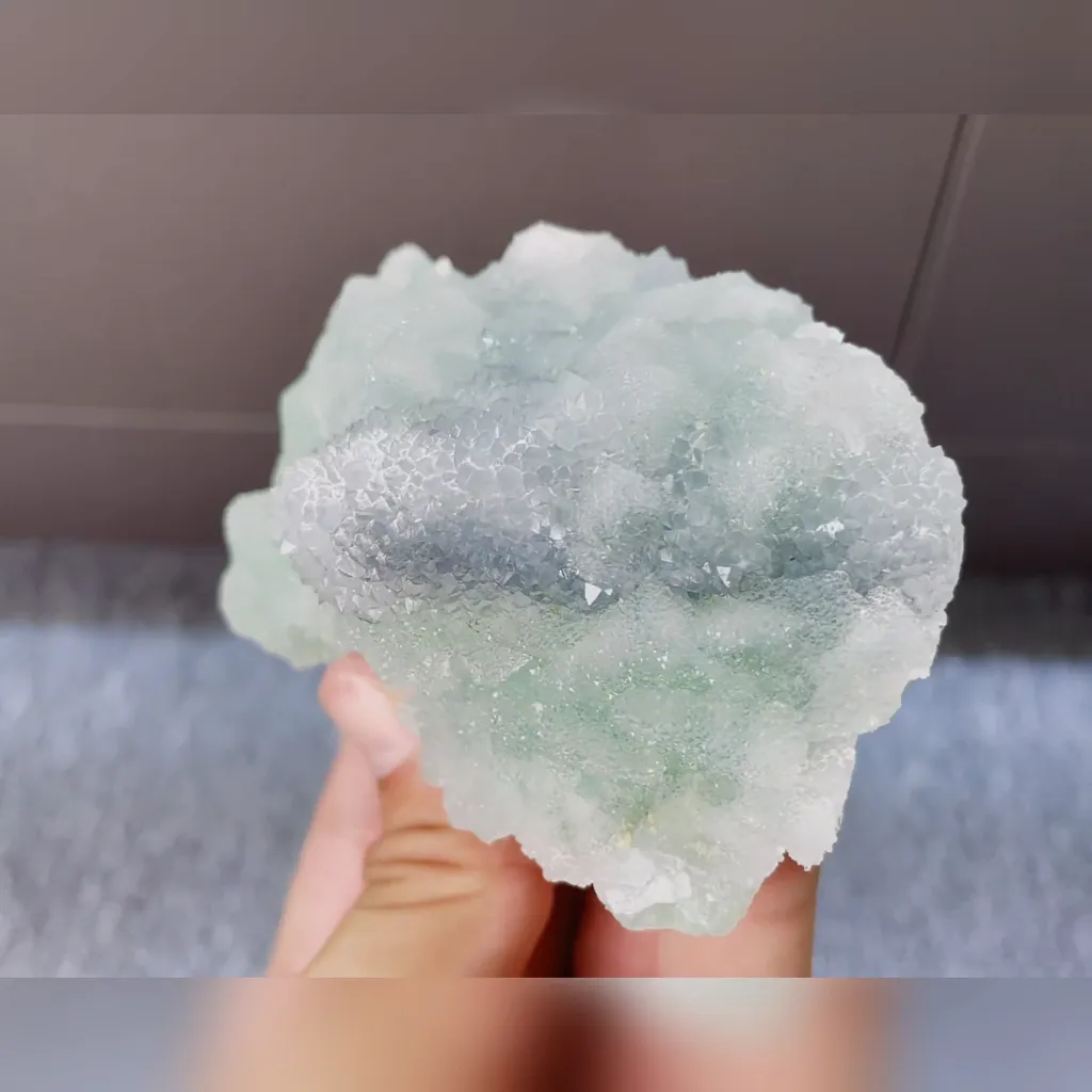 Natural Sugar Fluorite comes from Fujian,China 100*60*40MM - image 3
