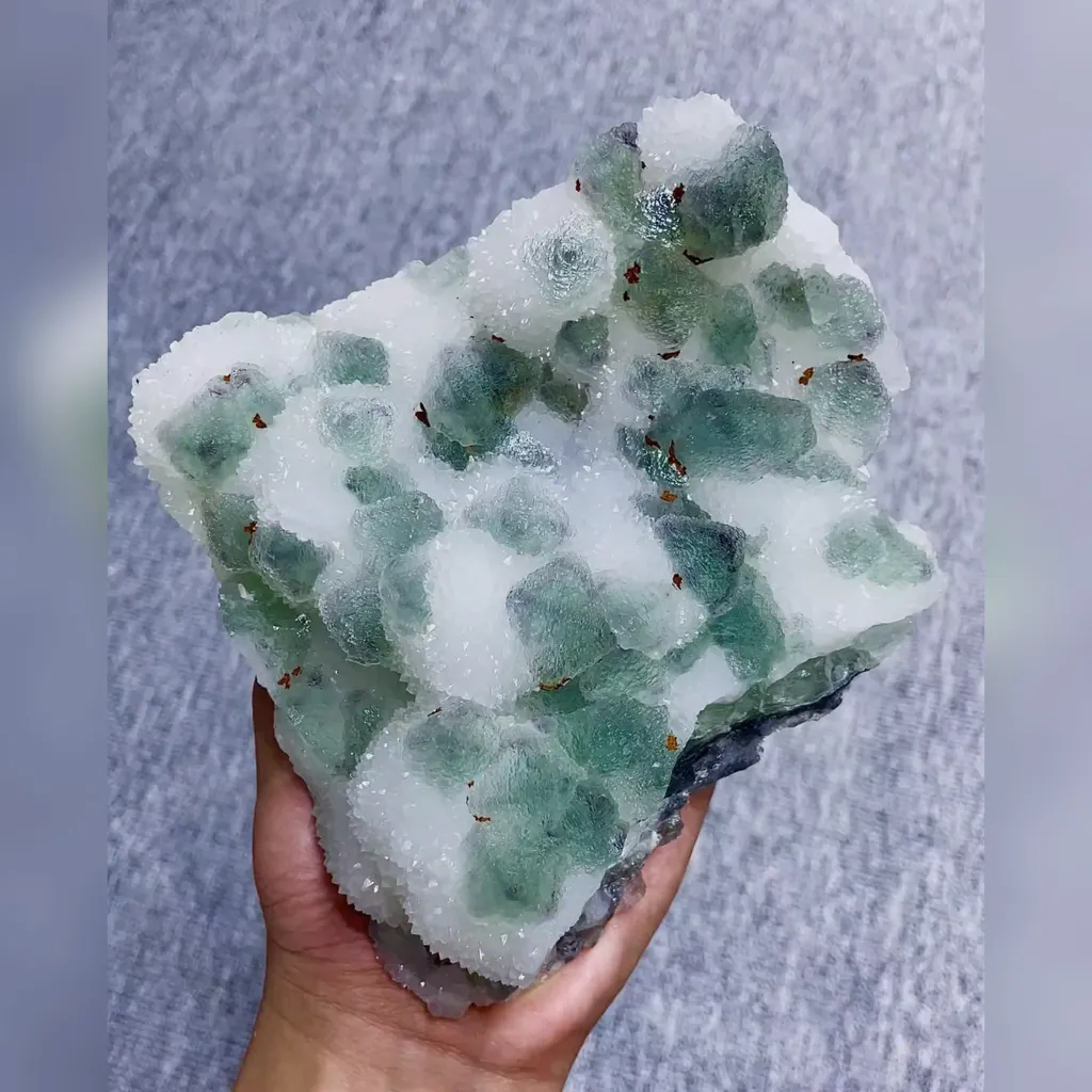 Natural Sugar Fluorite comes from Fujian,China 160*150*60MM image