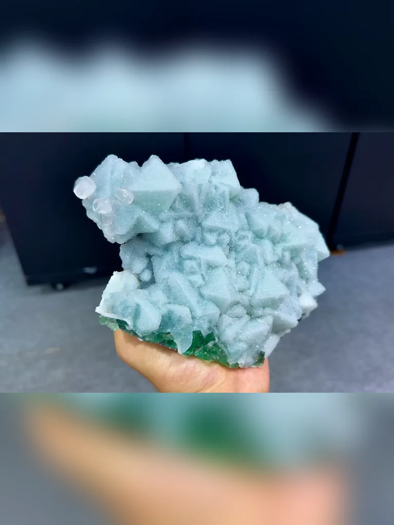 Natural Sugar Fluorite comes from Fujian,China 180*120*70MM - image 2