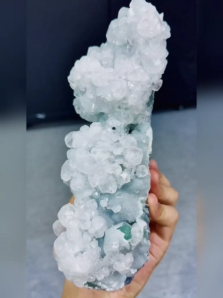 Natural Sugar Fluorite comes from Fujian,China 230*110*90MM - image 3