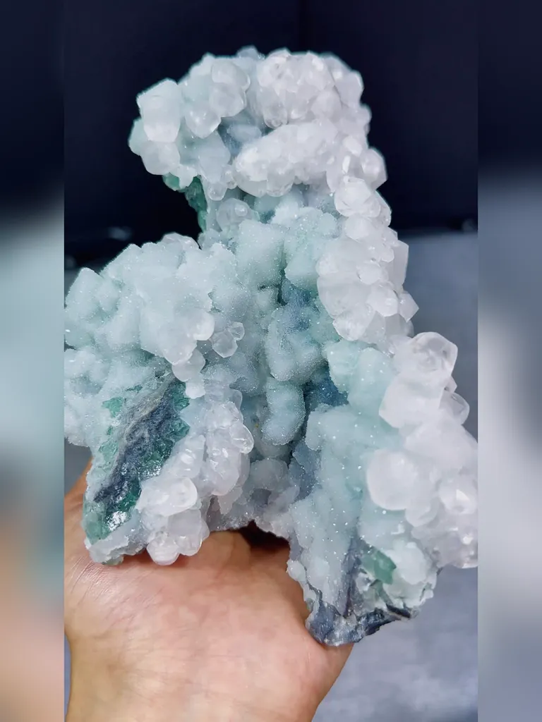 Natural Sugar Fluorite comes from Fujian,China 230*110*90MM - image 2