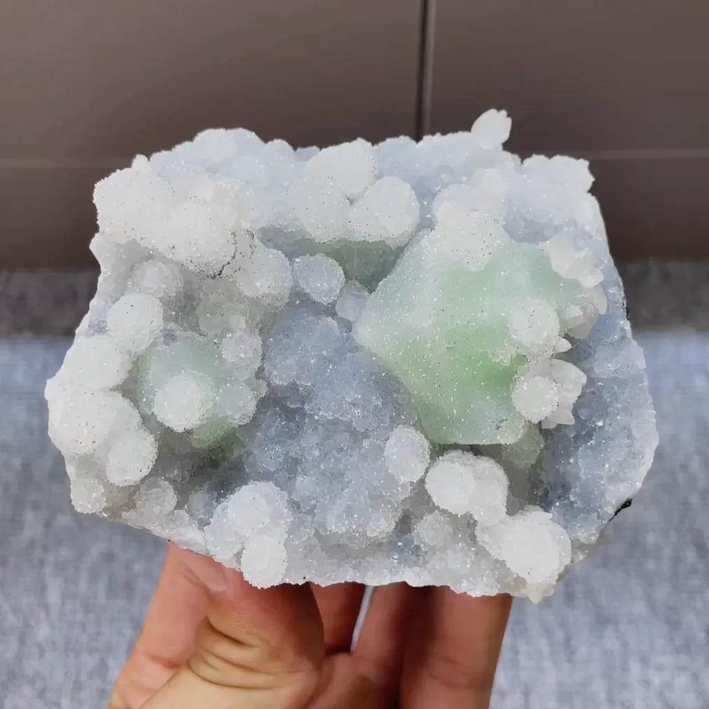 Natural Sugar Fluorite comes from Fujian,China 90*80*45MM image