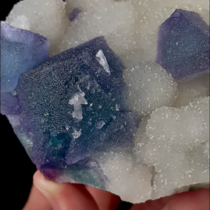 Natural Sugar Fluorite, Mineral Specimen:Fujian,China (95*80*45MM) - image 4