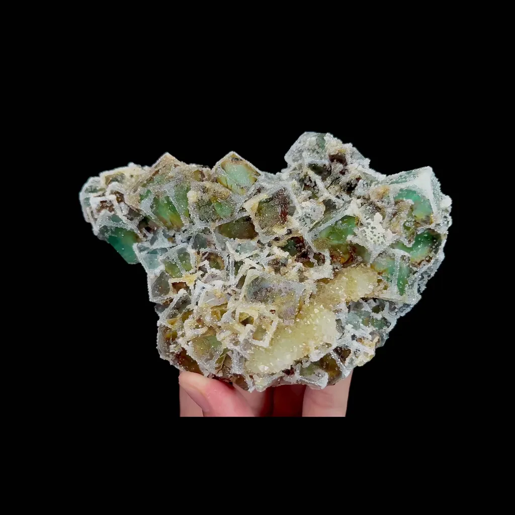 Natural Sugar Fluorite Mineral Specimen,High Quality Specimen,FUJIAN,CHINA(145*100*40mm) - image 4