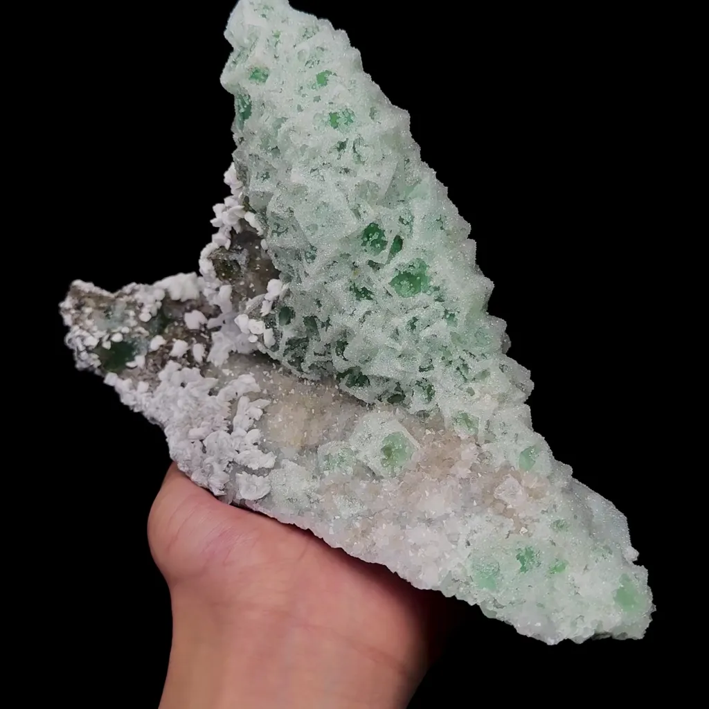 Natural Sugar Fluorite Mineral Specimen,High Quality Specimen,FUJIAN,CHINA(200*86*130mm) image