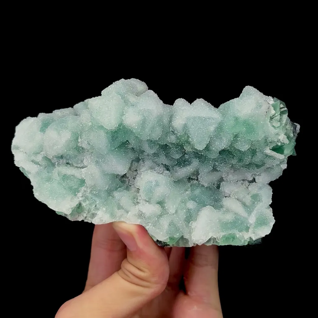 Natural Sugar Fluorite Mineral Specimen,High Quality Specimen,ZHEJIANG,CHINA(130*69*56mm) image