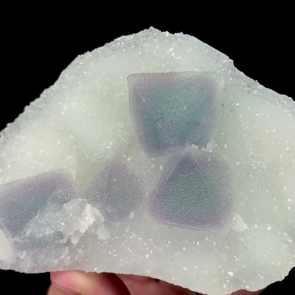 Natural Sugar Octahedral Fluorite Mineral Specimen,High Quality Specimen,ZHEJIANG,CHINA(116*80*33mm) - image 3