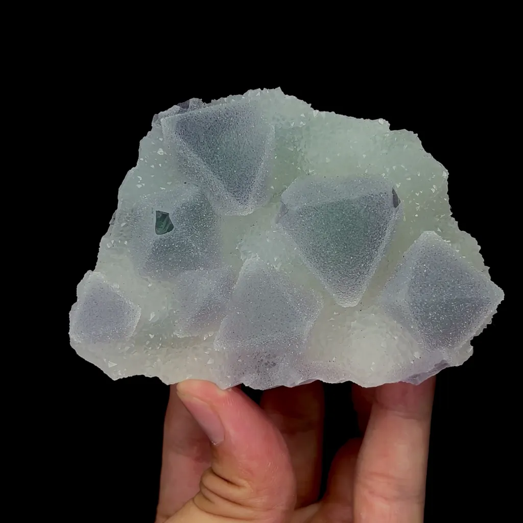 Natural Sugar Octahedral Fluorite Mineral Specimen,High Quality Specimen,ZHEJIANG,CHINA(95*65*25mm) - image 4