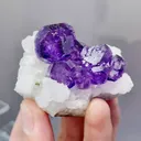 Natural Tanzanite and Qrystal coexist comes from Fujian,China 50*40*40MM - image 4