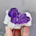 Natural Tanzanite and Qrystal coexist comes from Fujian,China 50*40*40MM - image 1