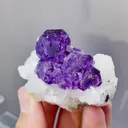 Natural Tanzanite and Qrystal coexist comes from Fujian,China 50*40*40MM - image 2