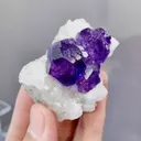 Natural Tanzanite and Qrystal coexist comes from Fujian,China 50*40*40MM - image 3