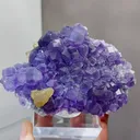 Natural Tanzanite and Yellow Fluorite coexist comes from Fujian,China 105*30*70MM - image 1