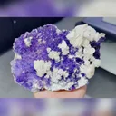 Natural Tanzanite Blue Fluorite and Mica Symbiosis comes from Fujian,China 160*110*40MM - image 2
