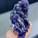 Natural Tanzanite Blue Fluorite comes from Fujian,China 180*130*70MM - image 3