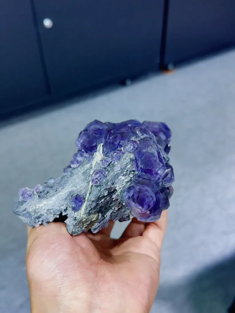 Natural Tanzanite Blue Fluorite comes from Fujian,China 180*130*70MM - image 2