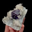 Natural Tanzanite Fluorite and Calcite Mineral Specimen,High Quality Specimen,QUANZHOU,FUJIAN,CHINA(94*69*43mm) - image 3