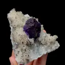 Natural Tanzanite Fluorite and Calcite Mineral Specimen,High Quality Specimen,QUANZHOU,FUJIAN,CHINA(94*69*43mm) - image 7