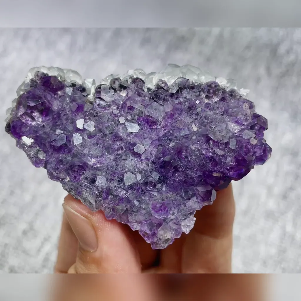 Natural Tanzanite Fluorite and Calcite Symbiosis 70*50*25MM image