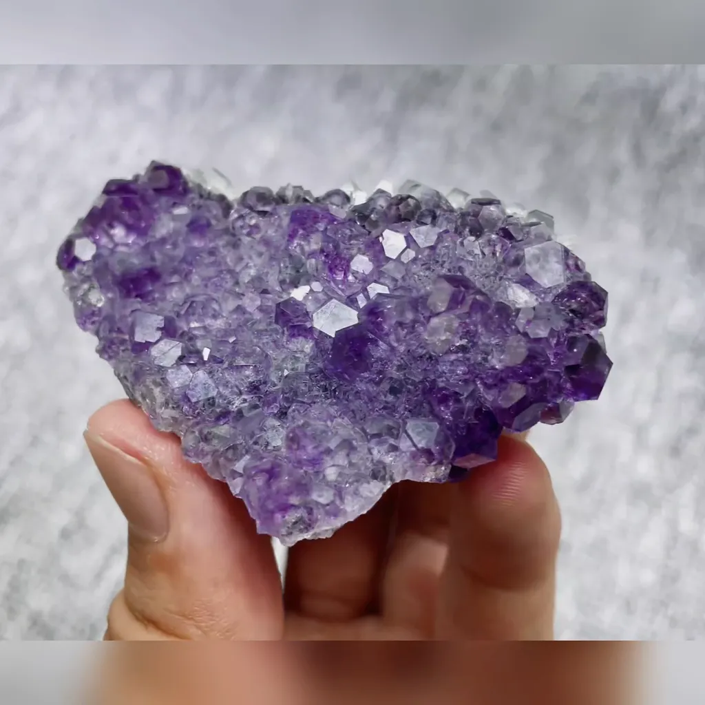 Natural Tanzanite Fluorite and Calcite Symbiosis 70*50*25MM - image 2