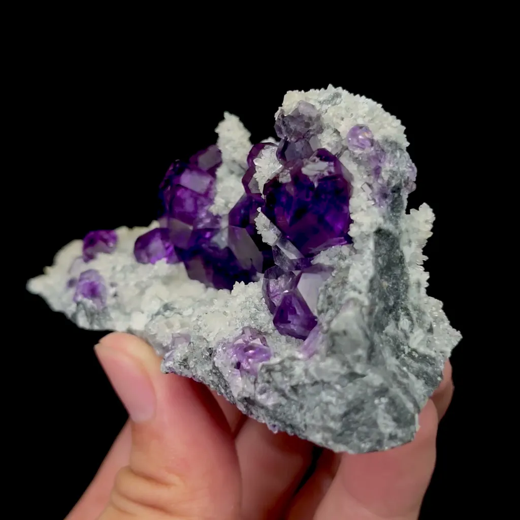 Natural Tanzanite Fluorite and Crystal Mineral Specimen,High Quality Specimen,QUANZHOU,FUJIAN,CHINA(94*45*45mm) - image 3