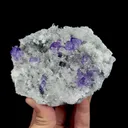 Natural Tanzanite Fluorite and Quartz Cluster, Mineral Specimen:Fujian,China (115*80*40MM) - image 2