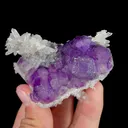Natural Tanzanite Fluorite and Quartz, Mineral Specimen: Fujian,China (70*45*40MM) - image 4