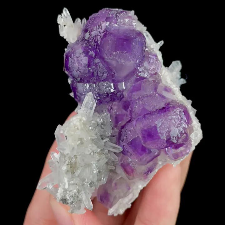 Natural Tanzanite Fluorite and Quartz, Mineral Specimen: Fujian,China (70*45*40MM) - image 3