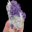 Natural Tanzanite Fluorite and Quartz, Mineral Specimen: Fujian,China (70*45*40MM) - image 2