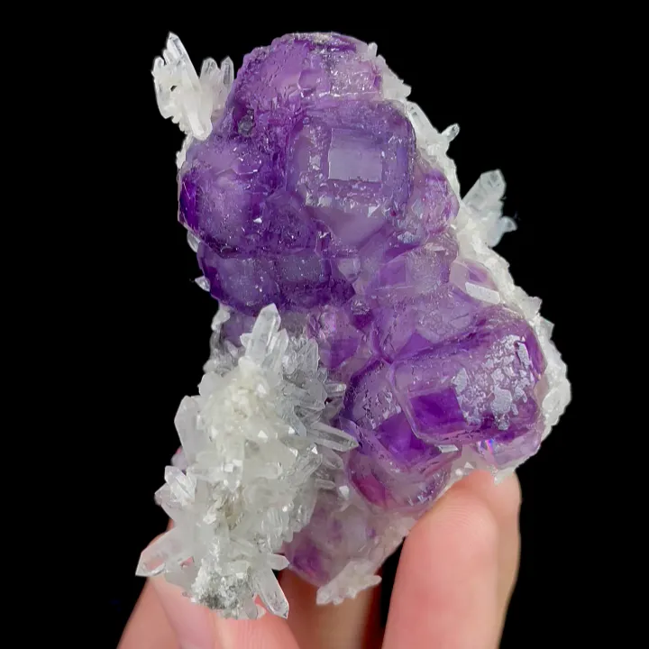 Natural Tanzanite Fluorite and Quartz, Mineral Specimen: Fujian,China (70*45*40MM) - image 7