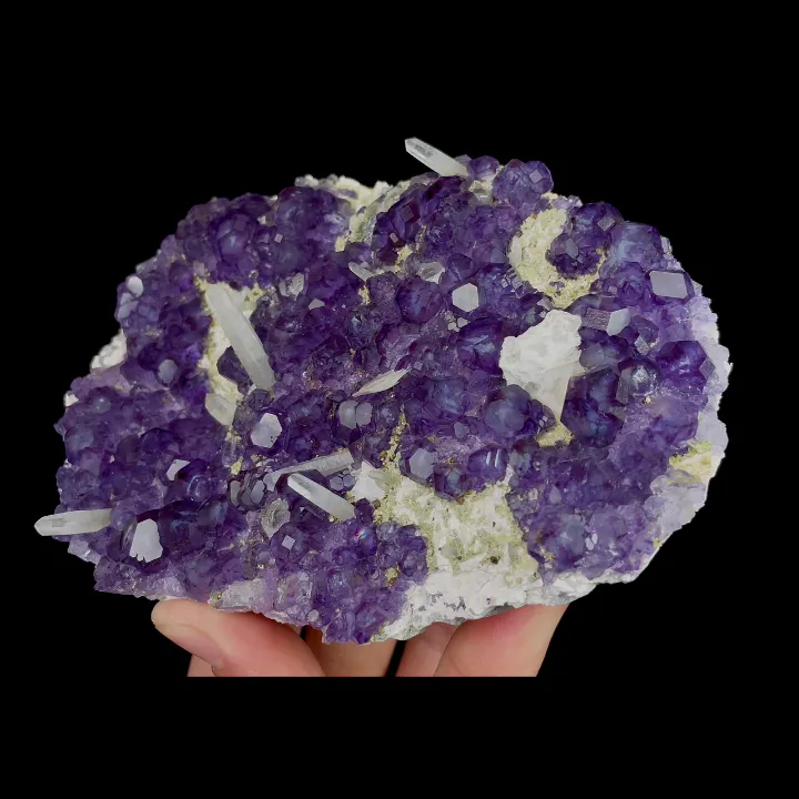 Natural Tanzanite Fluorite and Quartz, Mineral Specimen:Fujian,China (130*90*45MM) image