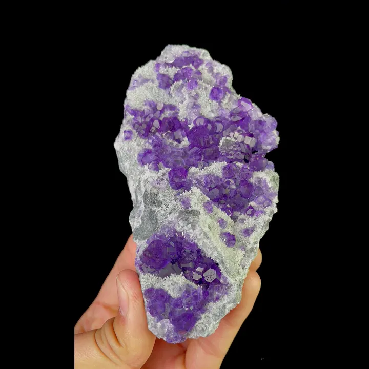 Natural Tanzanite Fluorite and Quartz, Mineral Specimen:Fujian,China (70*135*35MM) image