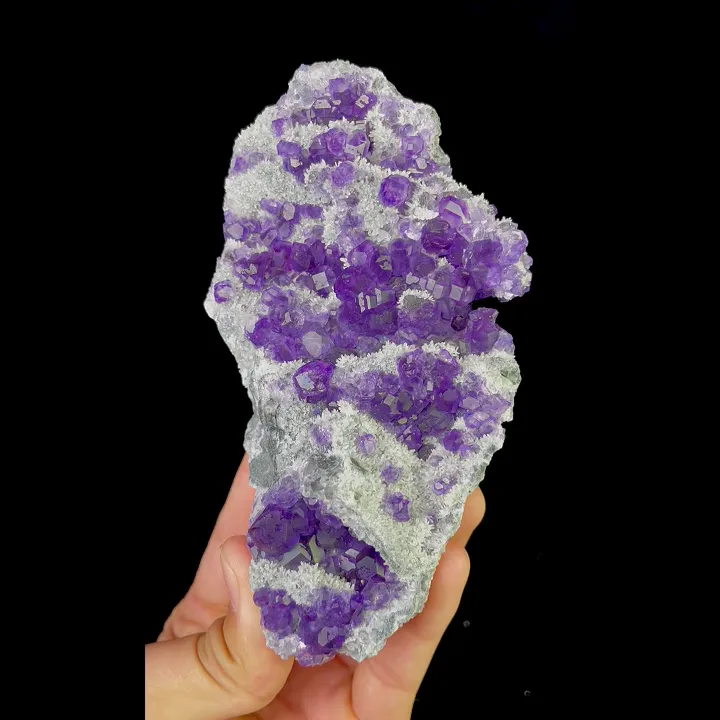 Natural Tanzanite Fluorite and Quartz, Mineral Specimen:Fujian,China (70*135*35MM) - image 3