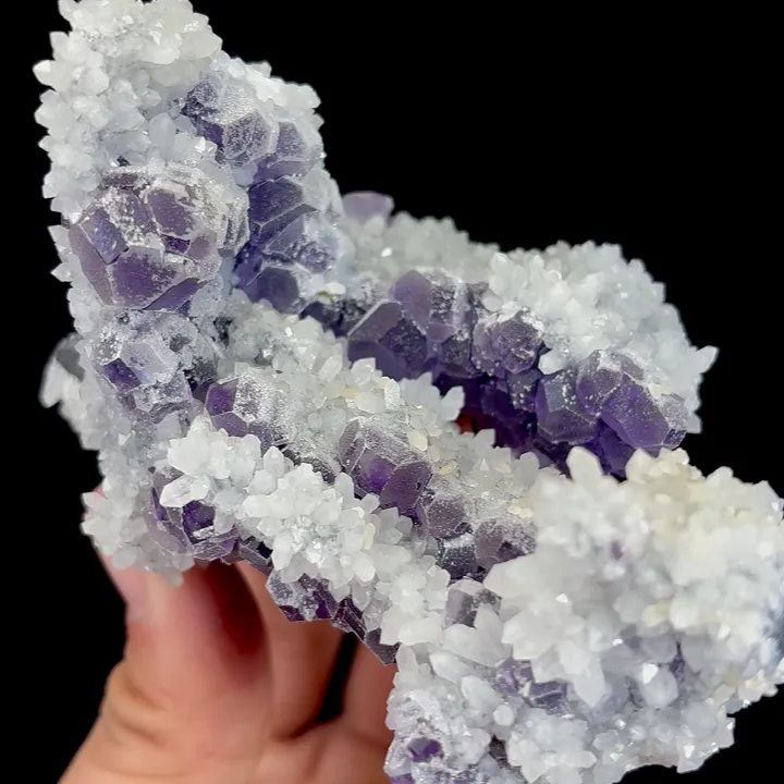 Natural Tanzanite Fluorite and Quartz, Mineral Specimen:Fujian,China (95*65*65MM) - image 2