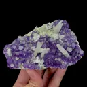 Natural Tanzanite Fluorite and Quartz Mineral Specimen,High Quality Specimen,FUJIAN,CHINA(110*75*40mm) - image 1