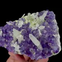 Natural Tanzanite Fluorite and Quartz Mineral Specimen,High Quality Specimen,FUJIAN,CHINA(110*75*40mm) - image 2