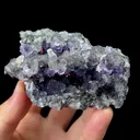 Natural Tanzanite Fluorite and Quartz Mineral Specimen,High Quality Specimen,FUJIAN,CHINA(75*55*40mm) - image 1