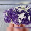Natural Tanzanite Fluorite and Quartz Symbiosis comes from Fujian,China 110*75*40MM - image 4