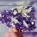 Natural Tanzanite Fluorite and Quartz Symbiosis comes from Fujian,China 110*75*40MM - image 3