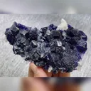 Natural Tanzanite Fluorite and Quartz Symbiosis comes from Fujian,China 115*70*20MM - image 5